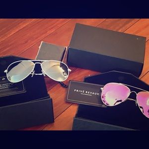 Lot of 2  Prive Revaux aviators Sunglasses